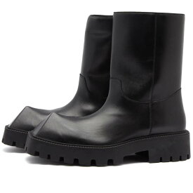 【送料無料】 バレンシアガ メンズ ブーツ・レインブーツ シューズ Balenciaga Rhino Boot Black