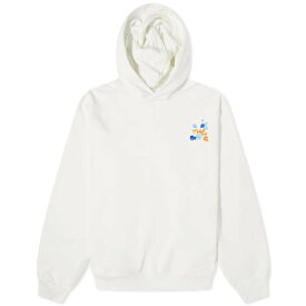 【送料無料】 マルニ メンズ パーカー・スウェット フーディー アウター Marni Dripping Flower Hoodie Natural White