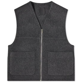 【送料無料】 ジバンシー メンズ ベスト トップス Givenchy Double Face Wool Vest Dark Grey