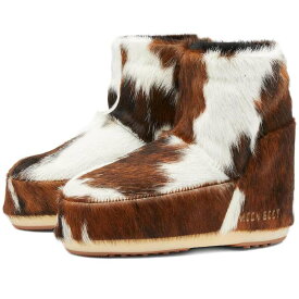 【送料無料】 ムーンブーツ レディース ブーツ・レインブーツ シューズ Moon Boot Icon Low Pony Boots Cow Print