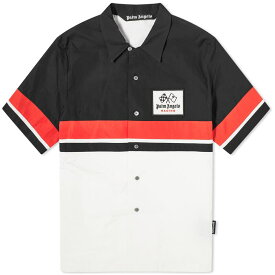 【送料無料】 パーム・エンジェルス メンズ シャツ トップス Palm Angels Racing Vacation Shirt Black Red & Off White