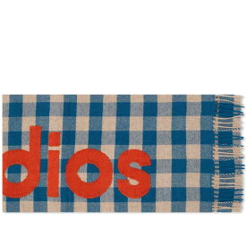 【送料無料】 アクネ ストゥディオズ メンズ マフラー・ストール・スカーフ アクセサリー Acne Studios Veda Logo Check Scarf Turquoise Blue & Orange