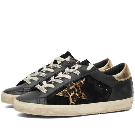 【送料無料】 ゴールデングース レディース スニーカー シューズ Golden Goose Super Star Leather Sneaker Black & Beige Brown