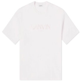 【送料無料】 ランバン メンズ Tシャツ トップス Lanvin Paris Oversized T-Shirt Pink