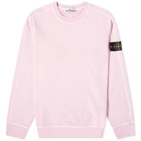 【送料無料】 ストーンアイランド メンズ パーカー・スウェット アウター Stone Island Garment Dyed Malfile Crew Sweat Pink