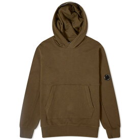 【送料無料】 シーピーカンパニー メンズ パーカー・スウェット フーディー アウター C.P. Company Diagonal Raised Fleece Hoodie Ivy Green