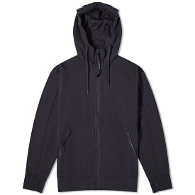 【送料無料】 シーピーカンパニー メンズ パーカー・スウェット フーディー アウター C.P. Company Diagonal Raised Fleece Goggle Zipped Hoodie Total Eclipse