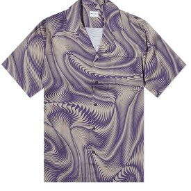 【送料無料】 ドリス・ヴァン・ノッテン メンズ シャツ トップス Dries Van Noten Carltone Geometric Print Vacation Shirt Lilac