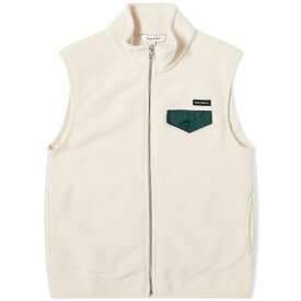 【送料無料】 スポーティ アンド リッチ レディース ベスト アウター Sporty & Rich Zipped Polar Fleece Vest Cream