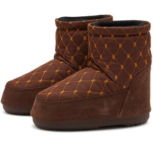 [u[c fB[X V[Y u[cECu[c LeBO Moon Boot Icon Low Quilted Boots Brown uE