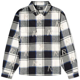 【送料無料】 リプレゼント メンズ シャツ トップス Represent All Over Initial Flannel Shirt Blue Check