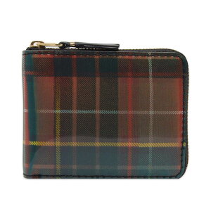 yz RfM\ Y z ANZT[ Comme des Garcons Wallet SA7100LT Lenticular Tartan Wallet Red & Green