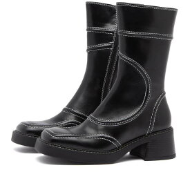 【送料無料】 ミスタ レディース ブーツ・レインブーツ シューズ MIISTA Malene Patent Boot Black