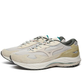 【送料無料】 ミズノ メンズ スニーカー シューズ Mizuno Wave Rider β 'Nomad' Silver Cloud White Sand & Cedar