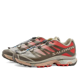 【送料無料】 サロモン メンズ スニーカー シューズ Salomon XT-4 OG Wren Vintage Khaki & Aurora Red