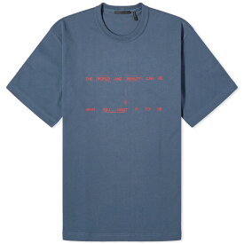 【送料無料】 ヘルムート ラング メンズ Tシャツ トップス Helmut Lang Outer Space T-Shirt Prussian Blue