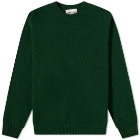 【送料無料】 ジャミーソンズオブシェトランド メンズ ニット・セーター アウター Jamieson's of Shetland Crew Knit Leaf