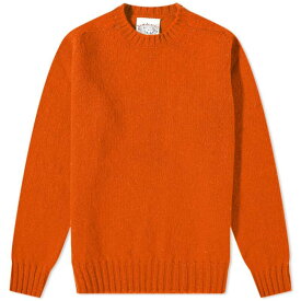 【送料無料】 ジャミーソンズオブシェトランド メンズ ニット・セーター アウター Jamieson's of Shetland Crew Knit Pumpkin