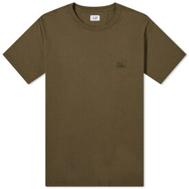 【送料無料】 シーピーカンパニー メンズ Tシャツ トップス C.P. Company 30/1 Jersey Logo T-Shirt Ivy Green