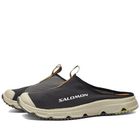 【送料無料】 サロモン メンズ サンダル シューズ Salomon RX SLIDE 3.0 Black Plum Kitten & Feather Gray