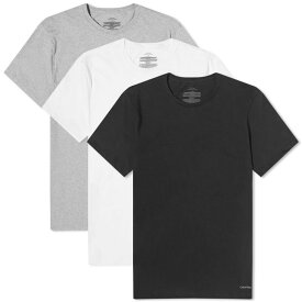 【送料無料】 カルバンクライン メンズ Tシャツ トップス Calvin Klein T-Shirt - 3 Pack White Black & Grey