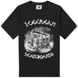 【送料無料】 アイスクリーム メンズ Tシャツ トップス ICECREAM Ancient T-Shirt Black
