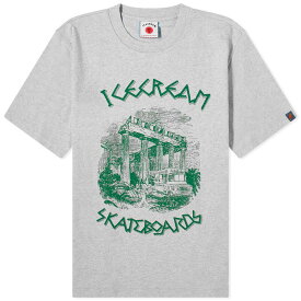 【送料無料】 アイスクリーム メンズ Tシャツ トップス ICECREAM Ancient T-Shirt Heather Grey
