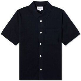 【送料無料】 ノースプロジェクト メンズ シャツ トップス Norse Projects Rollo Cotton Linen Short Sleeve Shirt Dark Navy