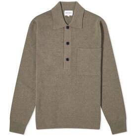 【送料無料】 ノースプロジェクト メンズ ポロシャツ トップス Norse Projects Kian Merino Cotton Milano Polo Warm Grey