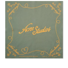 【送料無料】 アクネ ストゥディオズ メンズ マフラー・ストール・スカーフ アクセサリー Acne Studios Scarf Green & Honey Yellow