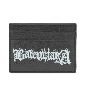 【送料無料】 バレンシアガ メンズ 財布 アクセサリー Balenciaga Metal Logo Card Holder Black & Light White