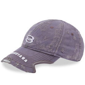 【送料無料】 バレンシアガ メンズ 帽子 アクセサリー Balenciaga Unity Cap Faded Purple & White