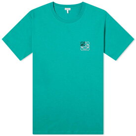 【送料無料】 ロエベ メンズ Tシャツ トップス Loewe Anagram T-Shirt Green