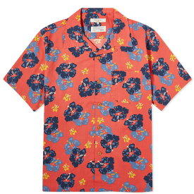 【送料無料】 ヌーディージーンズ メンズ シャツ トップス Nudie Jeans Co Arthur Flower Hawaii Shirt Red