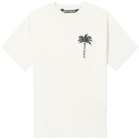 【送料無料】 パーム・エンジェルス メンズ Tシャツ トップス Palm Angels Palm T-Shirt Off White