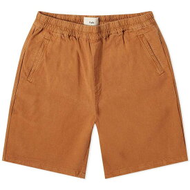 【送料無料】 フォーク メンズ ハーフパンツ・ショーツ ボトムス Folk Cotton Linen Assembly Shorts Ochre