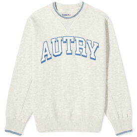 【送料無料】 オートリ― メンズ パーカー・スウェット アウター Autry Embossed Outline Logo Crew Sweat Melange