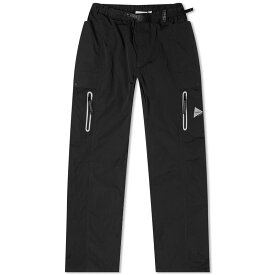 【送料無料】 グラミチ メンズ カジュアルパンツ ボトムス Gramicci x And Wander Patchwork Wind Pants Black