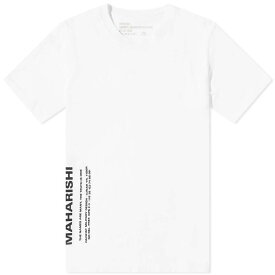 【送料無料】 マハリシ メンズ Tシャツ トップス Maharishi MILTYPE Side Print T-Shirt White