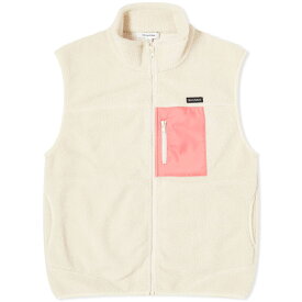 【送料無料】 スポーティ アンド リッチ レディース ベスト アウター Sporty & Rich Zipped Sherpa Vest Cream