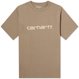 【送料無料】 カーハート メンズ Tシャツ トップス Carhartt WIP Script T-Shirt Branch & Rattan