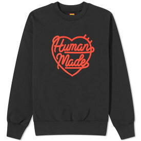 【送料無料】 ヒューマンメイド メンズ パーカー・スウェット アウター Human Made Big Heart Sweatshirt Black