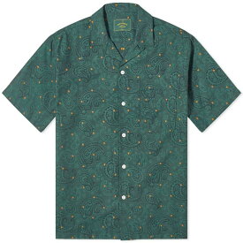 【送料無料】 ポーチュギースフランネル メンズ シャツ トップス Portuguese Flannel Paisley Jacquard Vacation Shirt Green