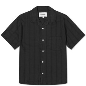 【送料無料】 コリドー メンズ シャツ トップス Corridor Striped Seersucker Vacation Shirt Black