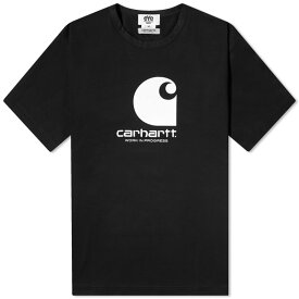 【送料無料】 ジュンヤ ワタナベ メンズ Tシャツ トップス Junya Watanabe MAN x Carhartt WIP T-Shirt Black & White