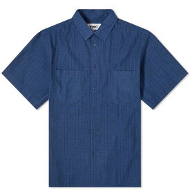 【送料無料】 ワイエムシー メンズ シャツ トップス YMC Mitchum Short Sleeve Shirt Indigo