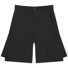 【送料無料】 コムデギャルソン メンズ ハーフパンツ・ショーツ ボトムス Comme des Garcons Homme Plus Gabardine Pleat Panel Short Black