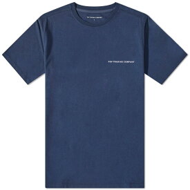 【送料無料】 ポップトレーディングカンパニー メンズ Tシャツ トップス POP Trading Company Logo T-Shirt Navy & Viola