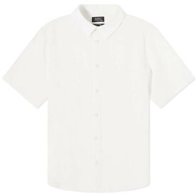 【送料無料】 アーペーセー メンズ シャツ トップス A.P.C. Bellini Short Sleeve Linen Shirt Off White