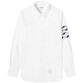 【送料無料】 トムブラウン メンズ シャツ トップス Thom Browne 4-Bar Mogador Oxford Shirt Medium Blue